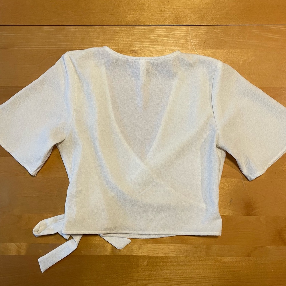 Xhilaration Tie Front Blouse - Size S - Picture 6 of 7